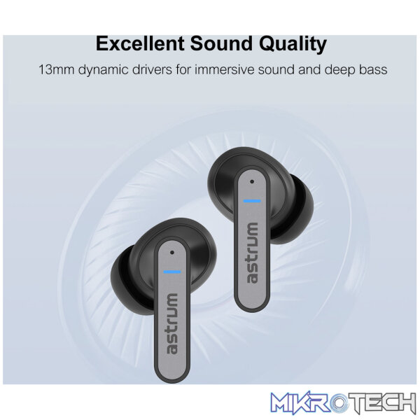 ET360 True Wireless Bluetooth Earbuds - Black - Image 2